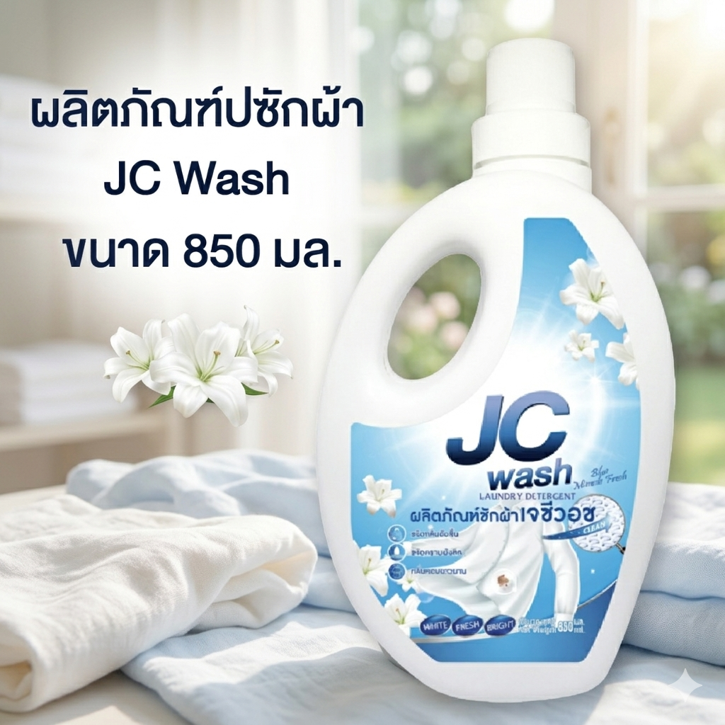 น้ำยาซักผ้า เจซีวอช 850มล.